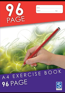 A4 Exercise Book - 96 Page - with Red Margin