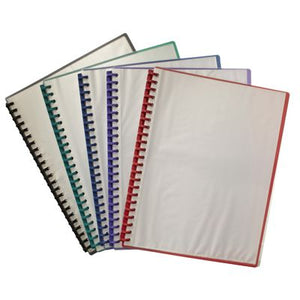 A4 CLEARFRONT Display Book - Refillable GREEN Back
