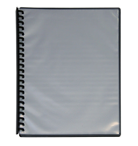 A4 CLEARFRONT Display Book - Refillable - Black Back