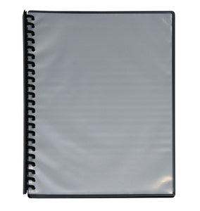 A4 CLEARFRONT Display Book - Refillable - Black Back