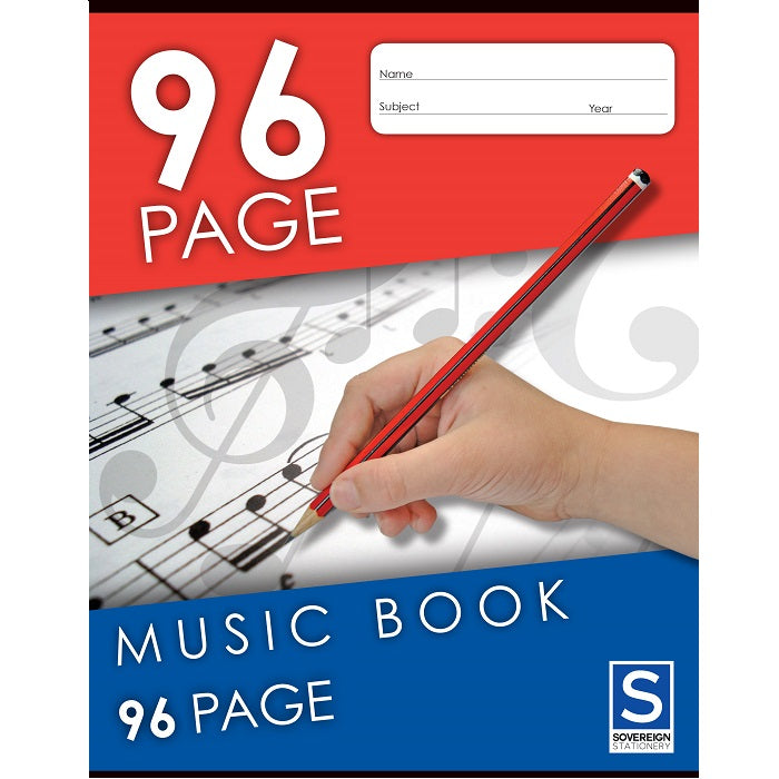 Music Exercise Book - Feint & Staved (9x7)