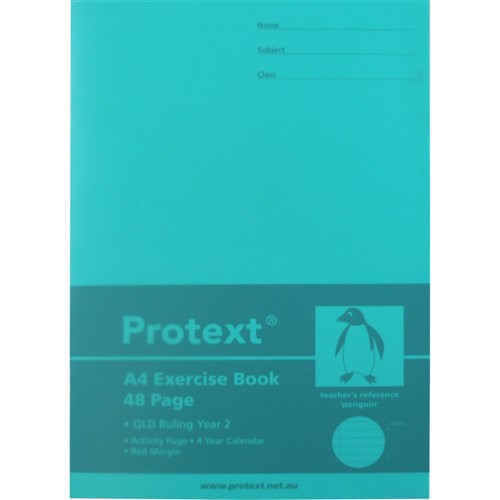 Protext A4 Year 2 Exercise Book - 48 Page