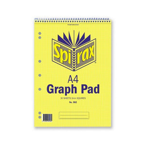 A4 Graph Pad 2mm - Spirax 582